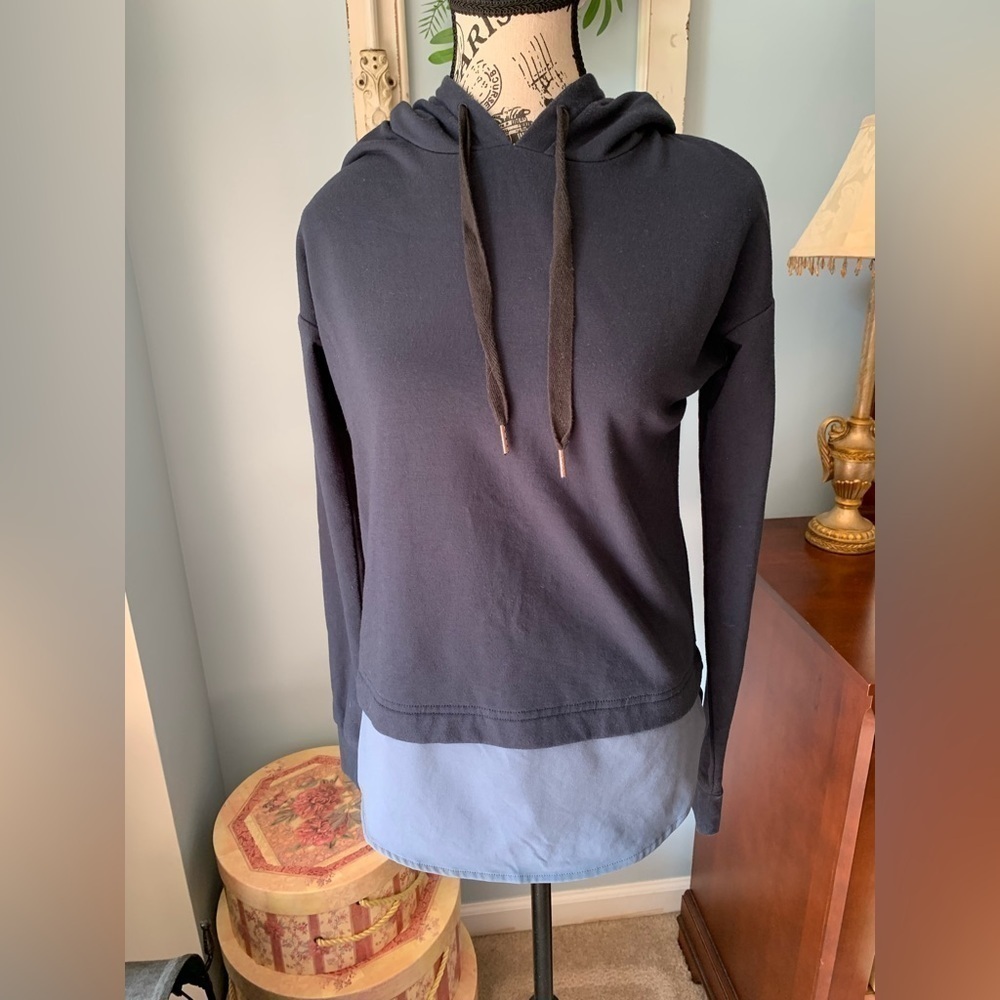 Calia Navy Blue Women’s Hooded Sweatshirt Sz XS